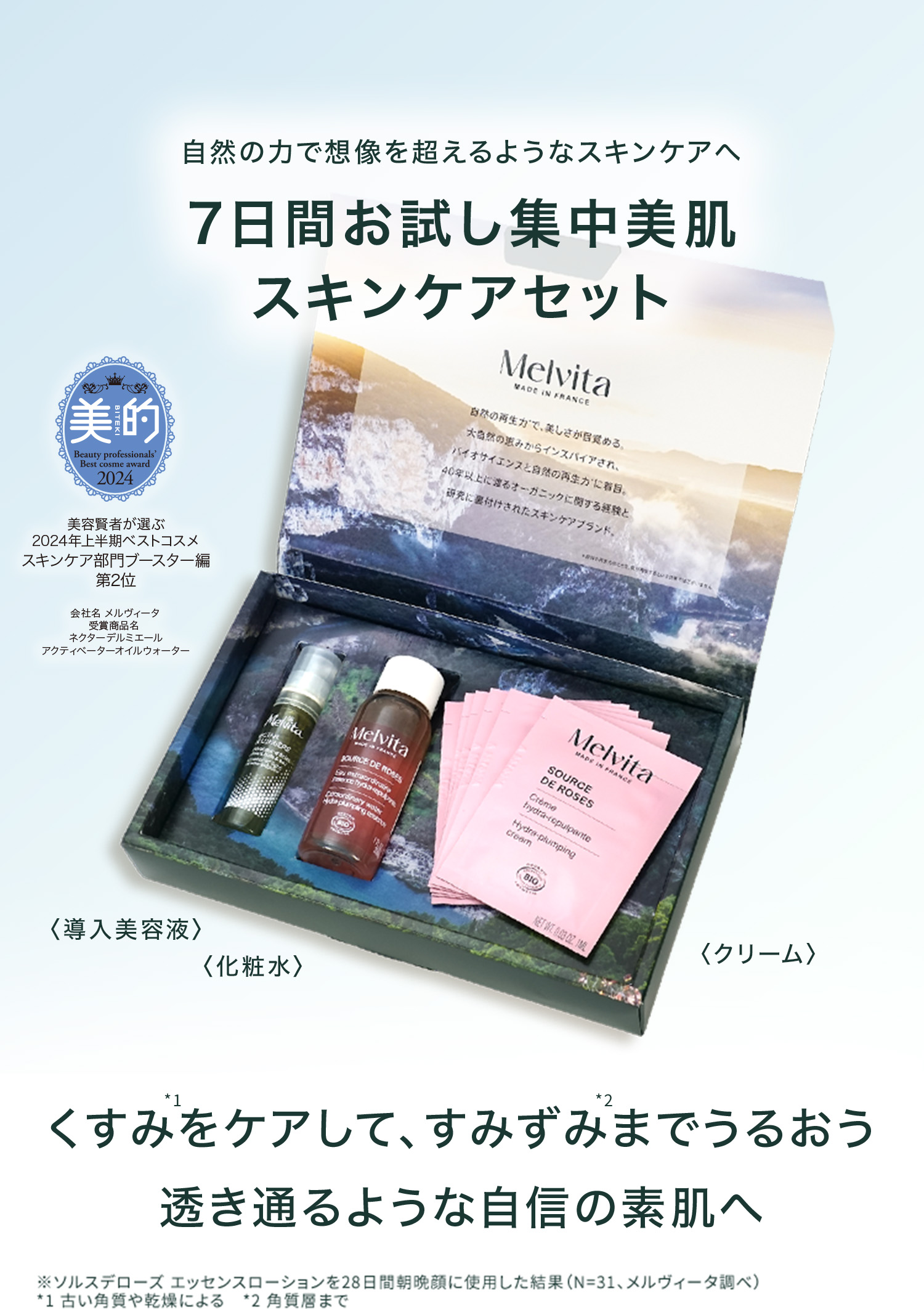 Melvita スキンケアセット トライアルキット