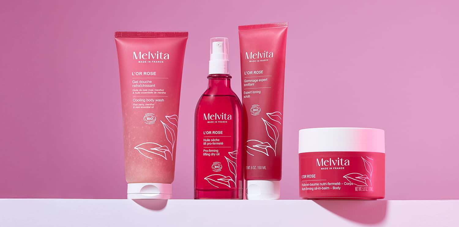 Melvita スキンケア&ボディケアセット ロルロゼ ボディウォッシュ＆お試しセット｜キット｜メル